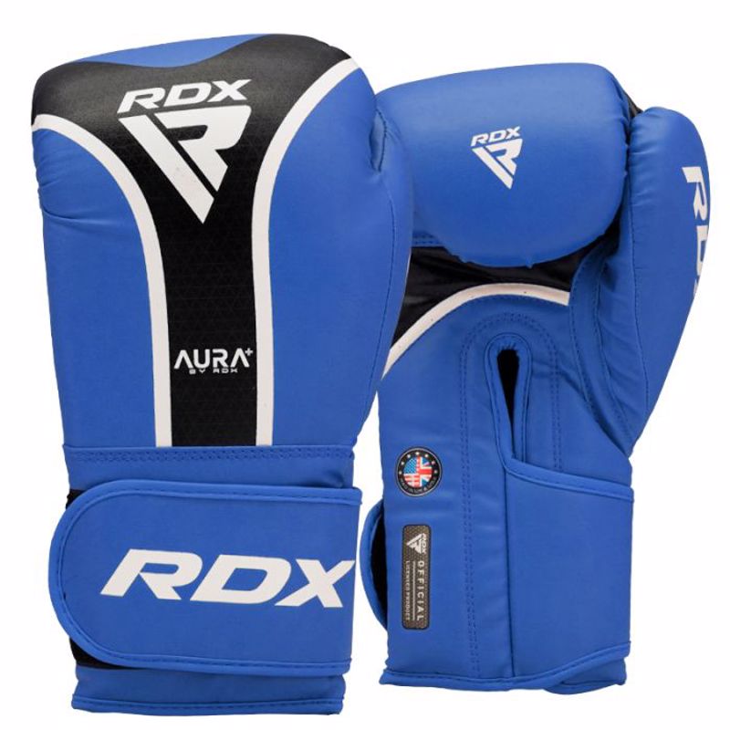 RDX Aura T17 Boxing Gloves - BLUE